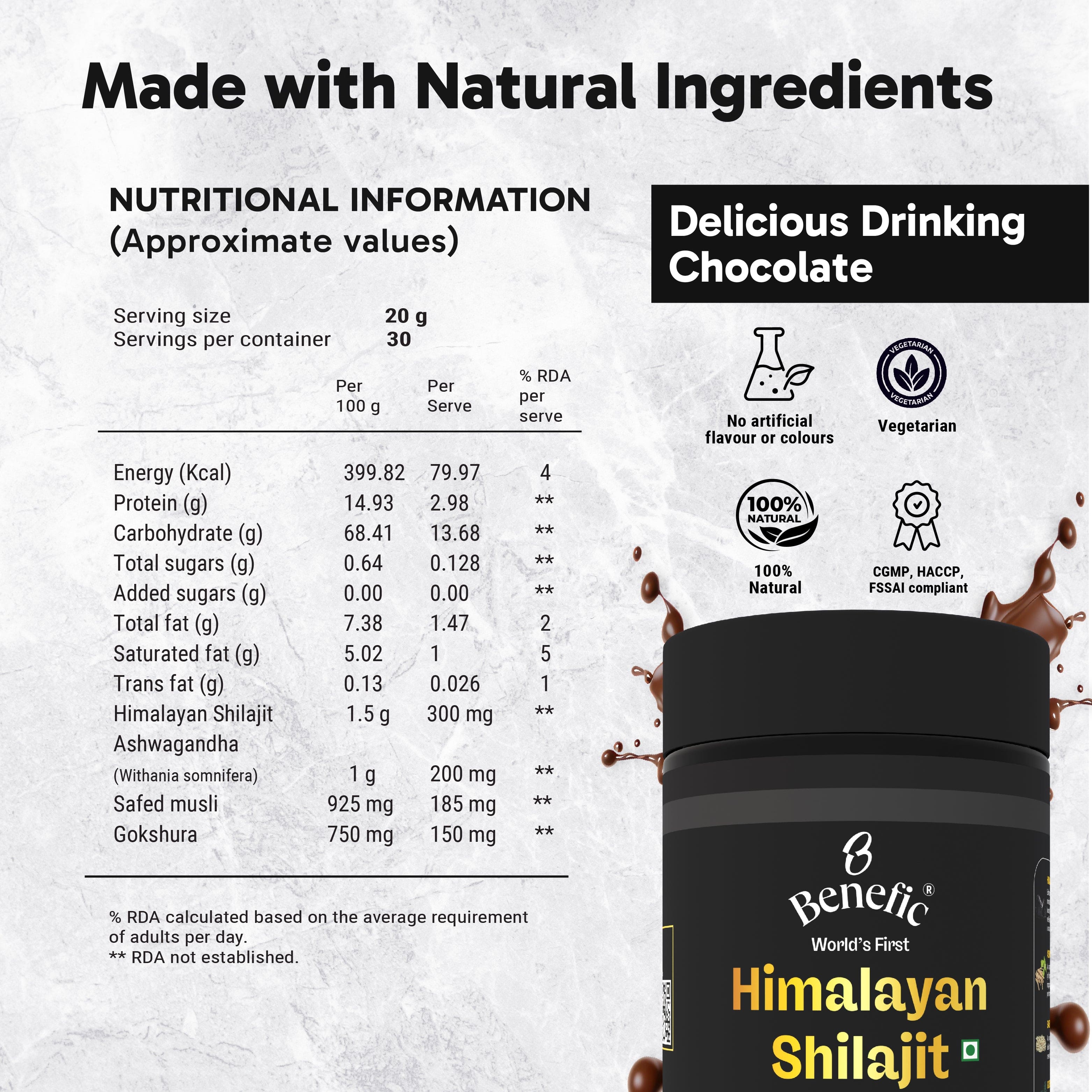 Himalayan Shilajit Drinking Chocolate